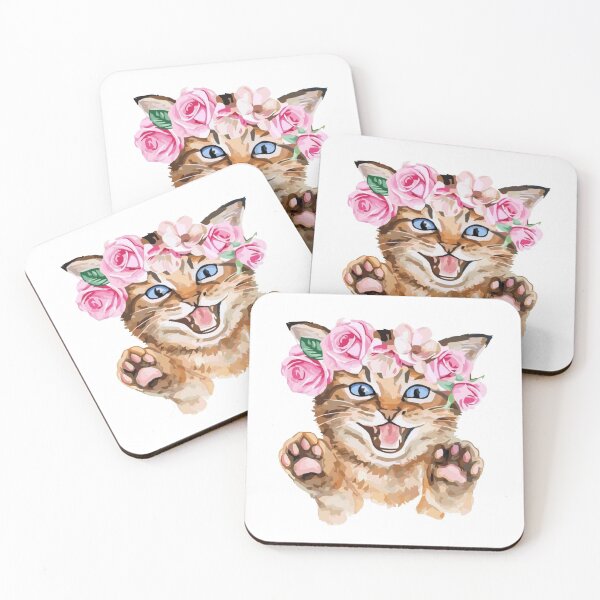 Item preview, Copy of Cute cat Crown flower  designed and sold by Katicats.