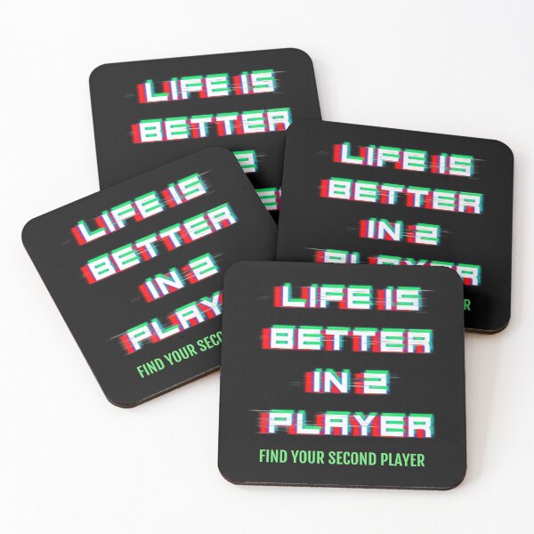 Item preview, Life is better in 2 player designed and sold by HumanwreckageRB.