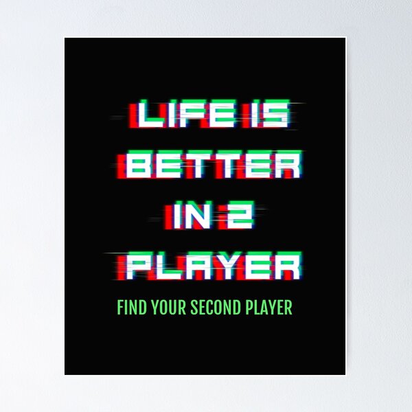 Item preview, La vida es mejor en 2 jugadores designed and sold by HumanwreckageRB.