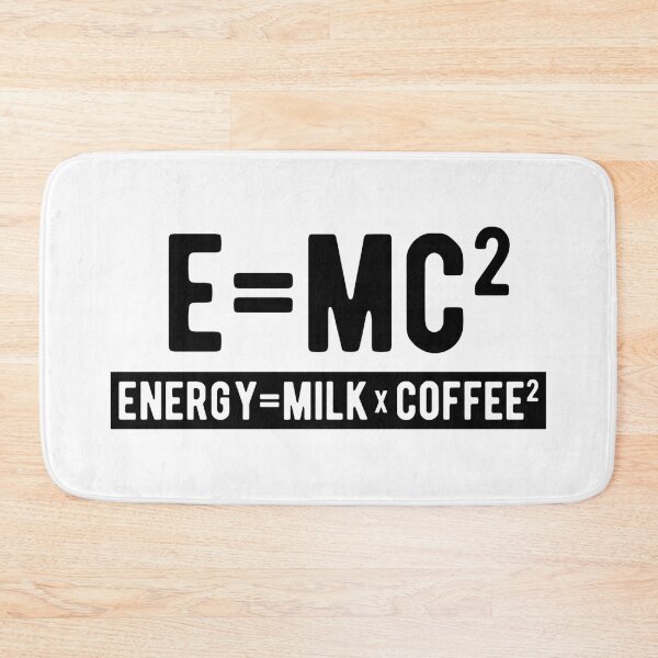 Item preview, E=mc2 Funny Physics Joke designed and sold by kickwear-com.