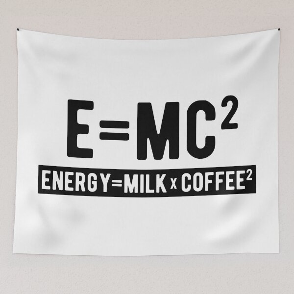 Item preview, E=mc2 Funny Physics Joke designed and sold by kickwear-com.