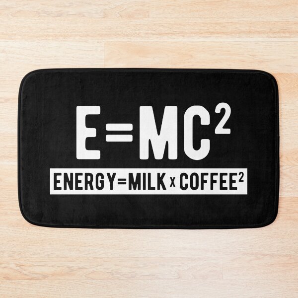 Item preview, E=mc2 Funny Physics Joke designed and sold by kickwear-com.