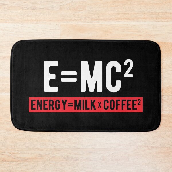 Item preview, E=mc2 Funny Physics Joke designed and sold by kickwear-com.