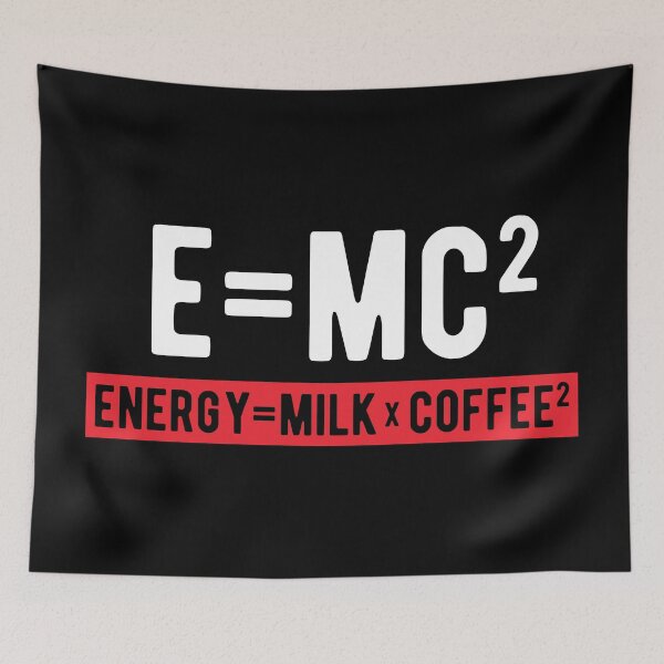 Item preview, E=mc2 Funny Physics Joke designed and sold by kickwear-com.