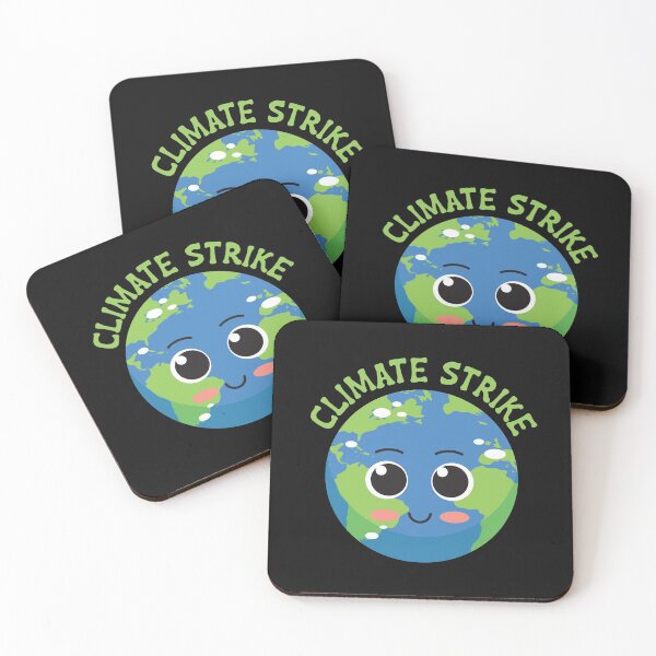 Item preview, Climate Strike Kawaii Earth designed and sold by EstelleStar.