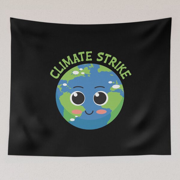 Item preview, Climate Strike Kawaii Earth designed and sold by EstelleStar.
