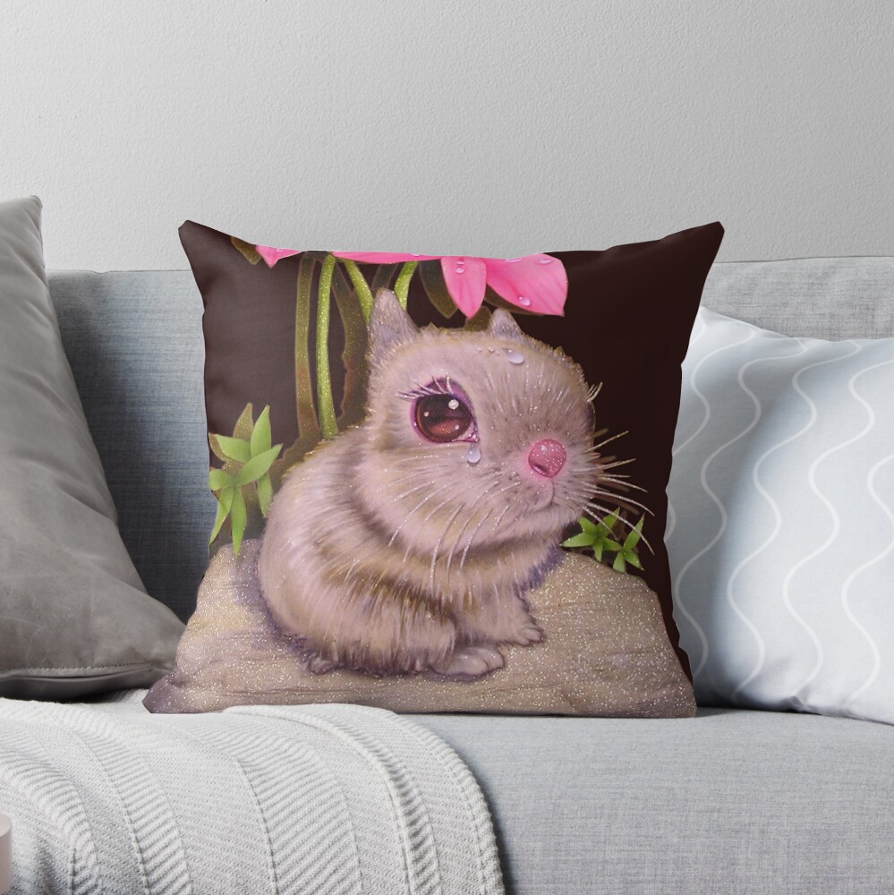 bunny throw pillow