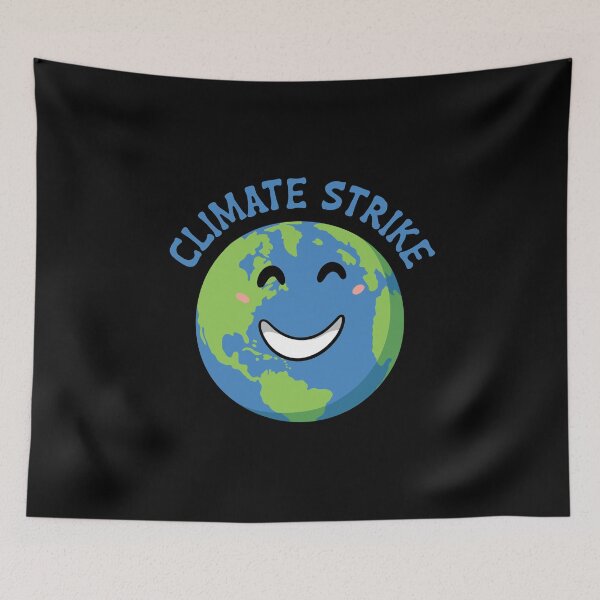 Item preview, Climate Strike - Earth with a Cute Face designed and sold by EstelleStar.