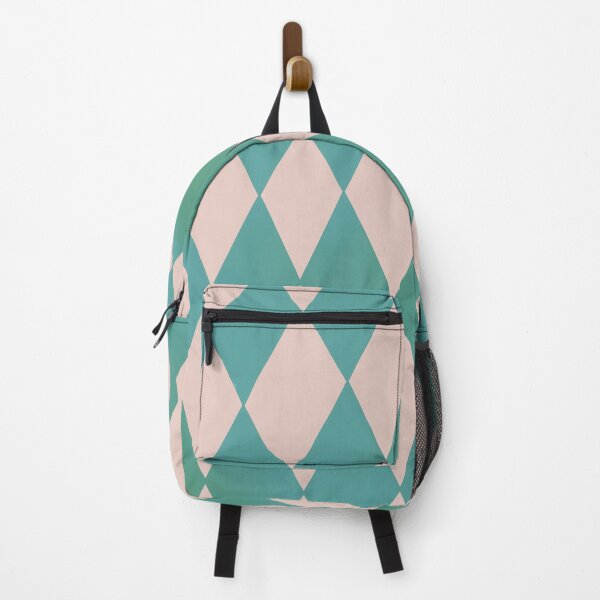 Item preview, Wonky blue green harlequin pattern designed and sold by moonlitdoodl.