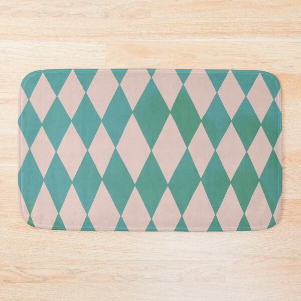 Item preview, Wonky blue green harlequin pattern designed and sold by moonlitdoodl.