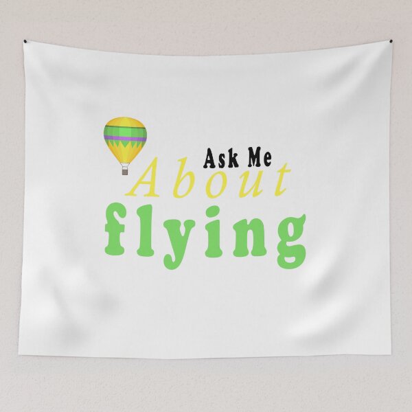 Item preview, Fuuny Ballooning, Ask Me About Flying ,gift idea for Lovers of flying in hot air balloon designed and sold by Mac Store.