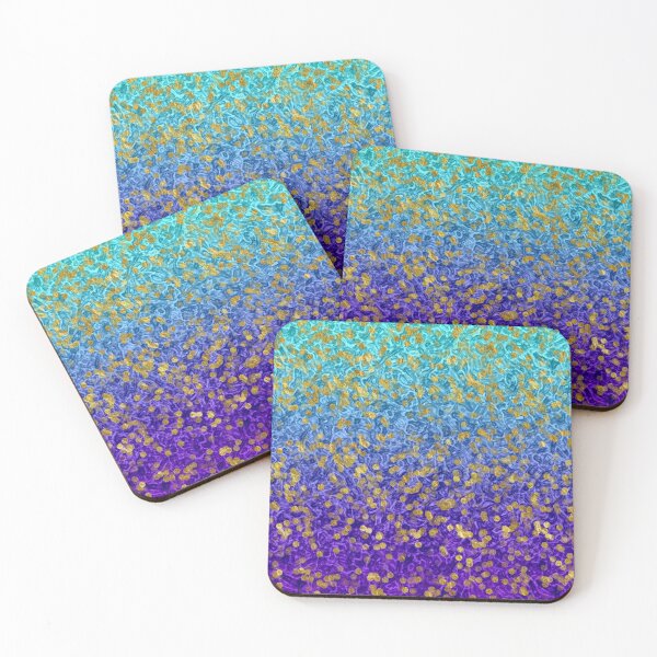 Item preview, Diseño abstracto degradado morado verde azulado aqua designed and sold by WOW TeesAndThings.