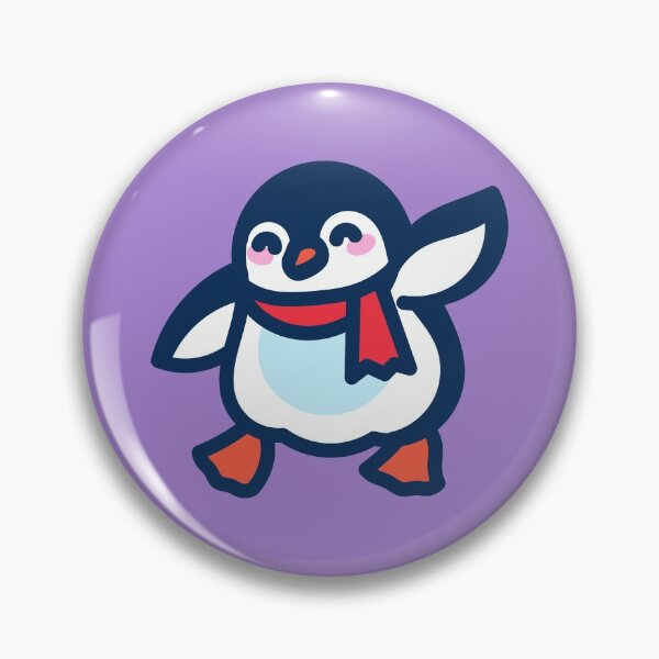 Item preview, Poulpa's friends - hello penguin - lavender floral designed and sold by TokiPY.