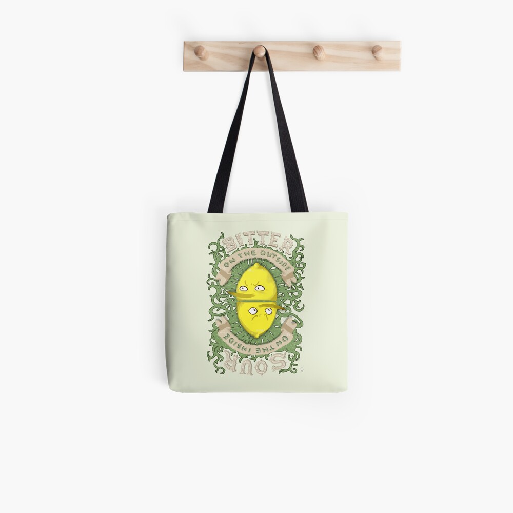 Bitter on the Outside, Sour on the Inside Tote Bag