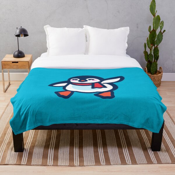 Item preview, Poulpa's friends - hello penguin - cerulean blue designed and sold by TokiPY.