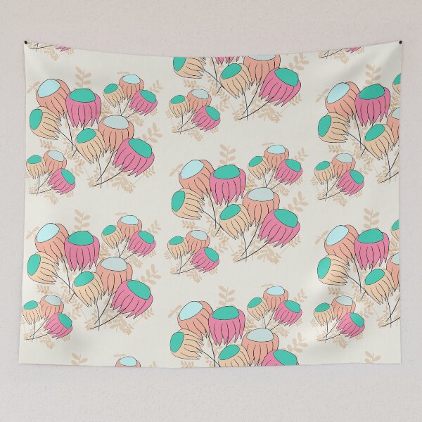 Item preview, Colourful Flannel Flowers designed and sold by Joey Judd.