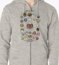 Sudadera con capucha y cremallera Máscaras de Majora