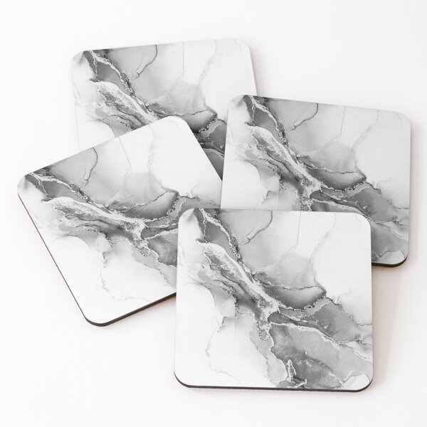 Item preview, Silver Lightning Storm Abstract Ink Art designed and sold by Olga Shvartsur.
