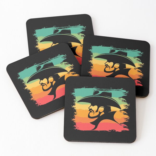 Item preview, Cowboy head retro sunset  designed and sold by Trantor-Tees.