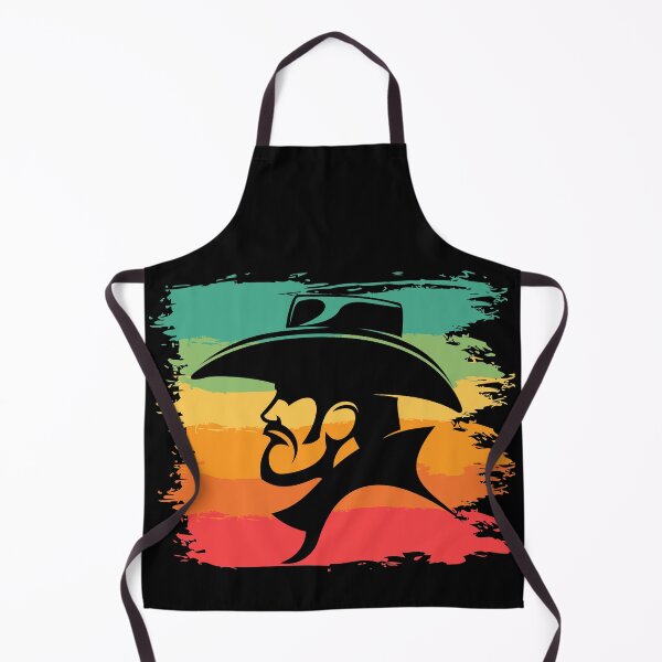 Item preview, Cowboy head retro sunset designed and sold by Trantor-Tees.
