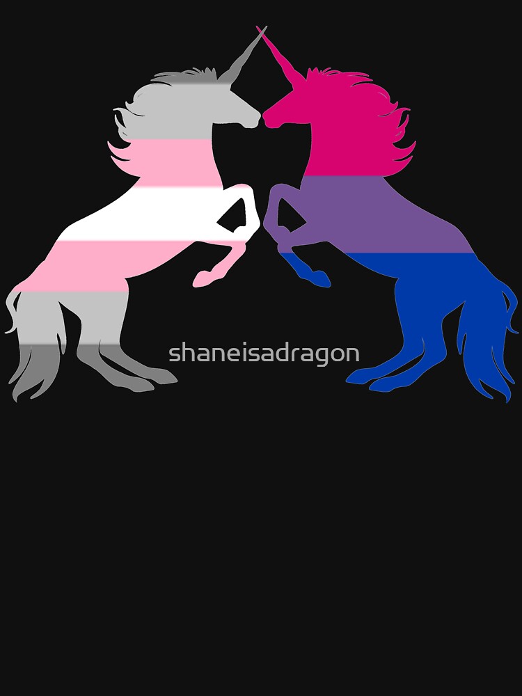 Bi Demigirl Pride Unicorns T Shirt For Sale By Shaneisadragon