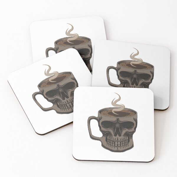 Item preview, Coffee Glass Skull designed and sold by sevenforArt.