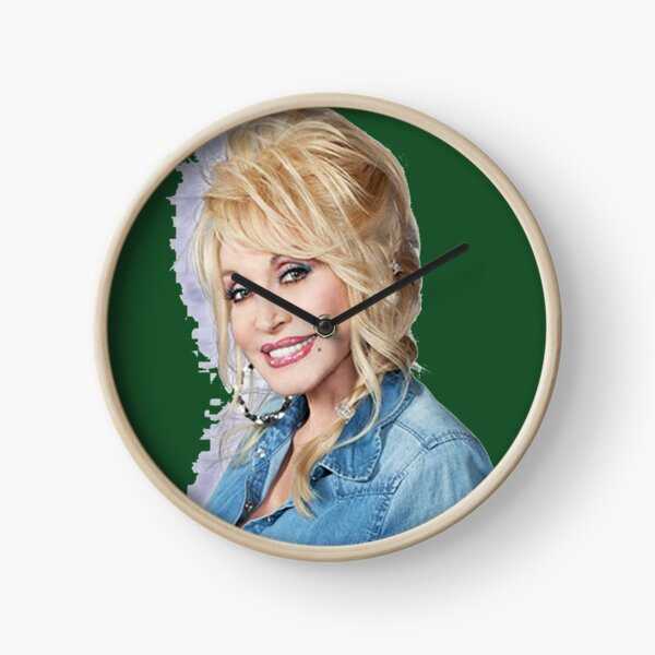 Nice Portrait of Dolly in Jeans Clock