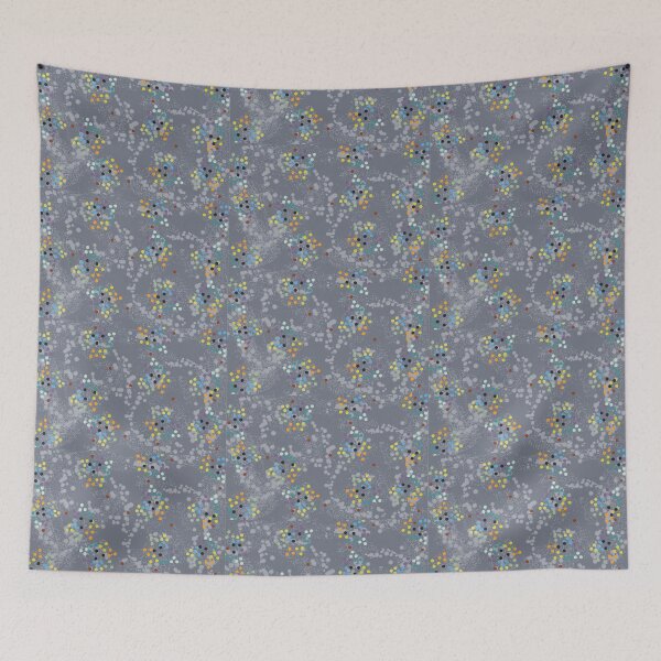 Item preview, COLORFUL DOTS  WITH GREY PATTERN DESIGN designed and sold by Ruby Mendiola.