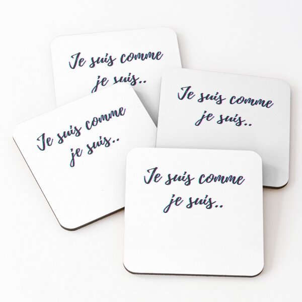 Item preview, I am what I am - popular french quotes theme gifts (in black)  designed and sold by RebelliousRosee.