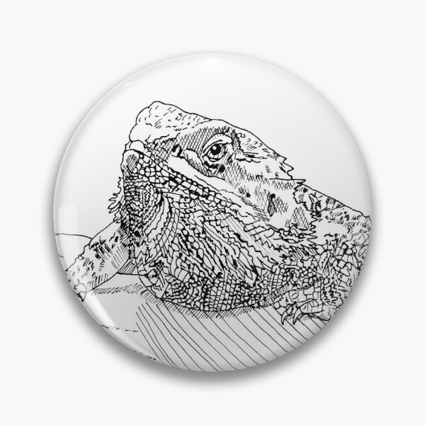 Item preview, Colour-in Bearded Lizard designed and sold by ClosLineDesigns.