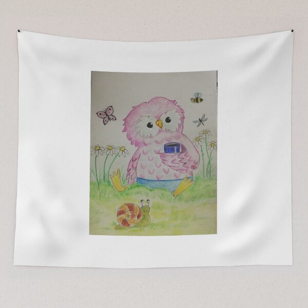 Item preview, Cute pink owl designed and sold by Sifan.