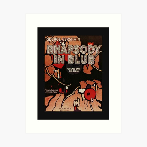 Aperçu de l'œuvre Rhapsody in Blue de George Gershwin, Partitions originales, 1924 créée et vendue par artsphere.
