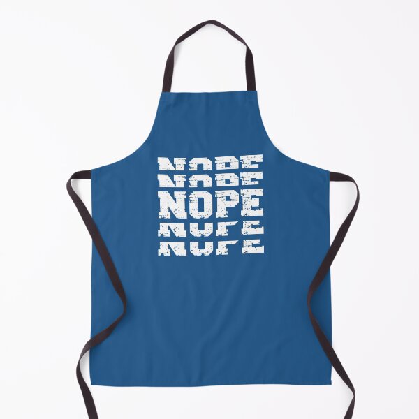 Item preview, NOPE (white on blue) designed and sold by planDpromotions.