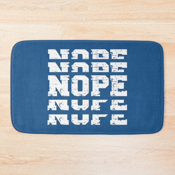 Item preview, NOPE (white on blue) designed and sold by planDpromotions.