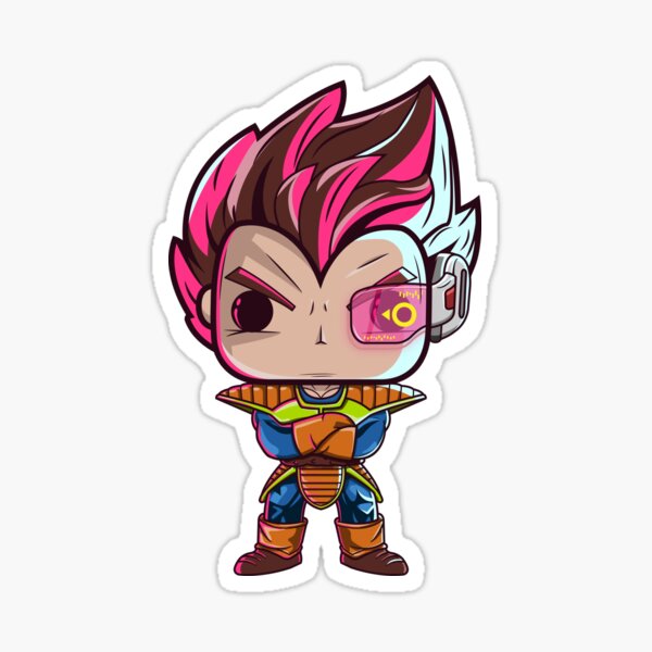 Vegeta Planet Arlia Funko style pop Sticker