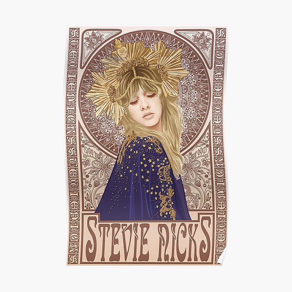 Stevie Nicks Poster Mucha Art Nouveau Poster