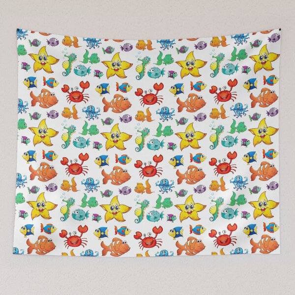 Item preview, Fish cartoon -Undersea life designed and sold by Little Art Gallery.