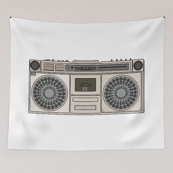 Item preview, Vintage Boombox 80s Retro designed and sold by JUST04Designs.
