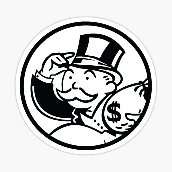 "Monopoly" Sticker for Sale by Redbubble