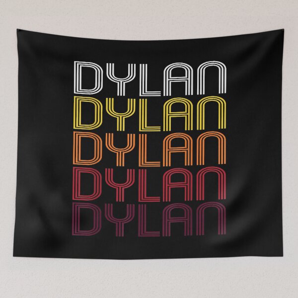 Item preview, Vintage Dylan's Gift Name Retro Wordmark Pattern Style Music Men Women designed and sold by HollinsLyricTee.