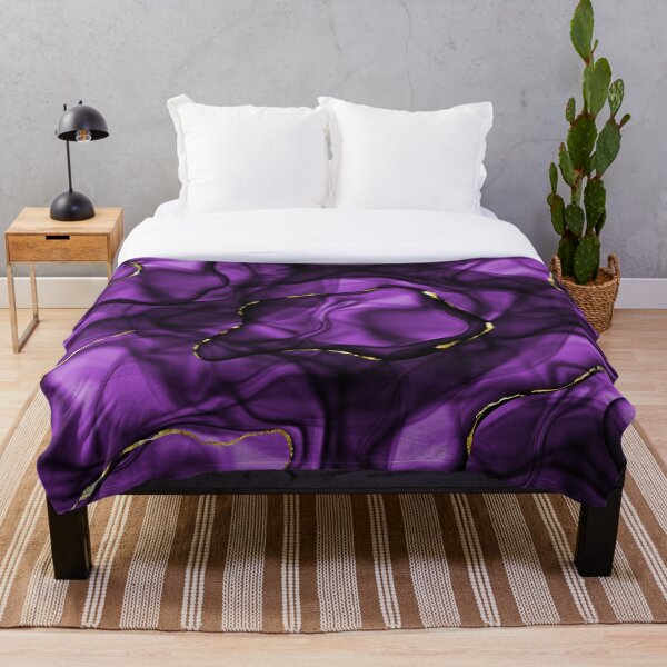 Item preview, Abstract Purple and Gold Ink Art designed and sold by WOW TeesAndThings.