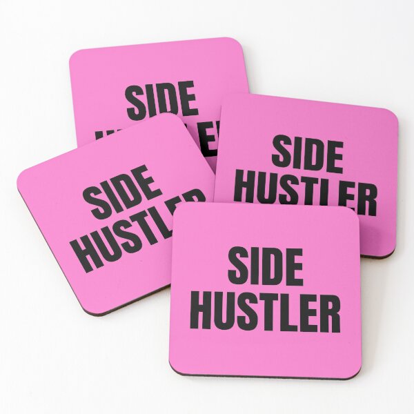 Item preview, Side Hustler - black text on pink designed and sold by katiekendall.