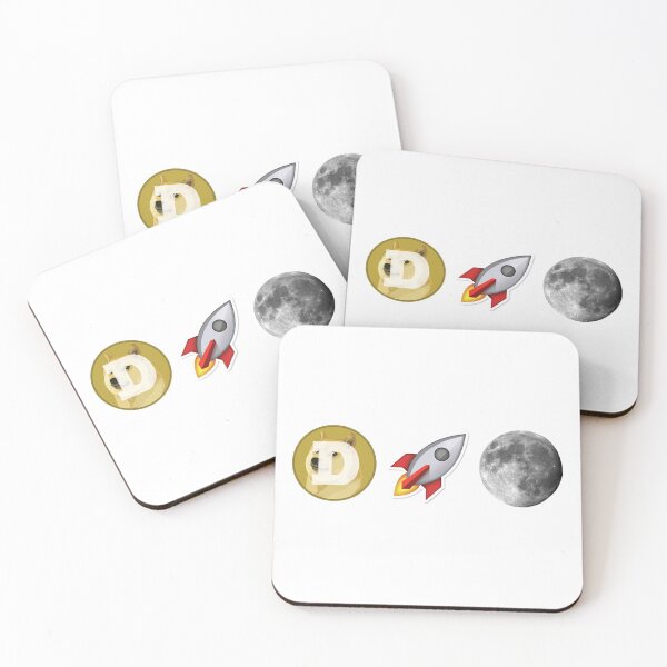 Item preview, Dogecoin Rocket Moon designed and sold by NathanCLife.