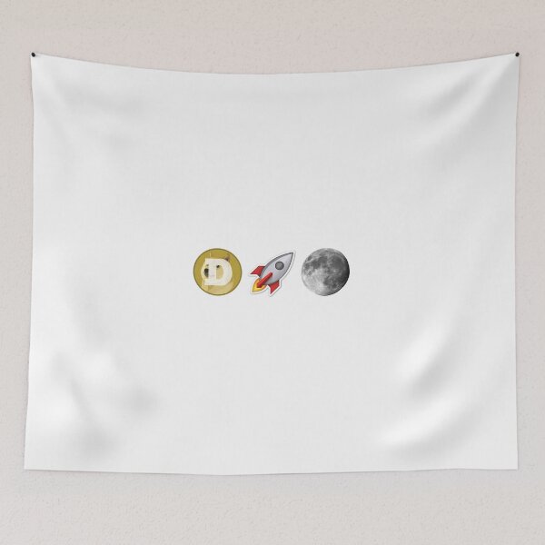 Item preview, Dogecoin Rocket Moon designed and sold by NathanCLife.