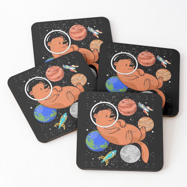 Item preview, Space Galaxy Otters Astronaut Otter designed and sold by bestshirtdesign.