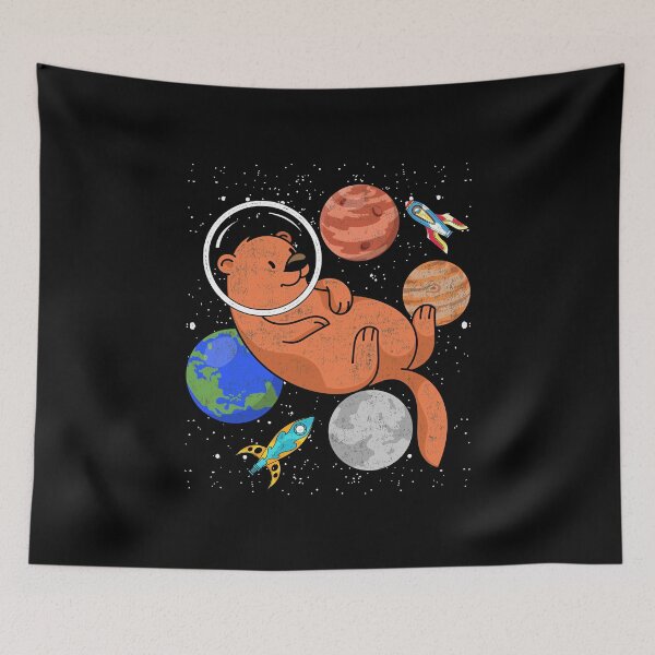 Item preview, Space Galaxy Otters Astronaut Otter designed and sold by bestshirtdesign.