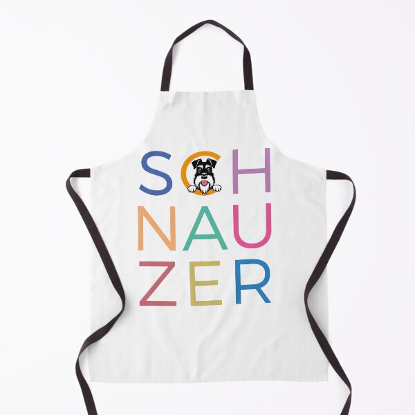 Item preview, Multicoloured letters with silver and black schnauzer dog designed and sold by Buzby Bluebeard.