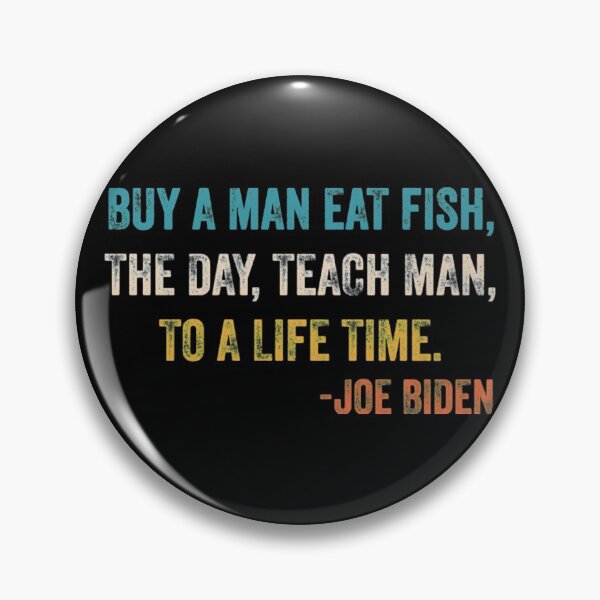 Item preview, Buy a man eat fish the day teach man to a life time retro vintage designed and sold by SpicerPatty.