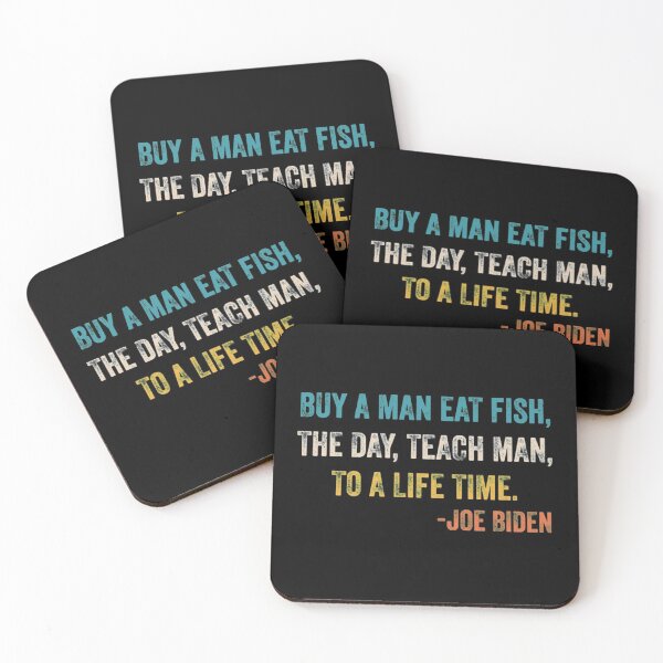 Item preview, Buy a man eat fish the day teach man to a life time retro vintage designed and sold by SpicerPatty.