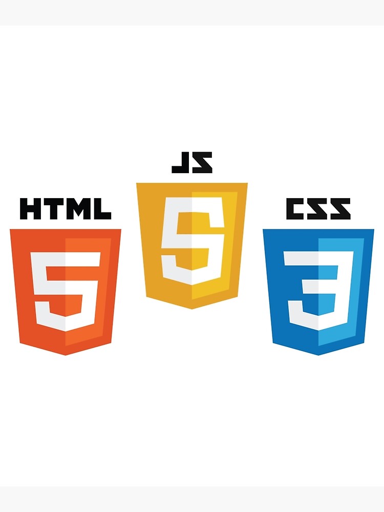 "HTML5, CSS3, JS" Poster By Nicolaspro15 | Redbubble